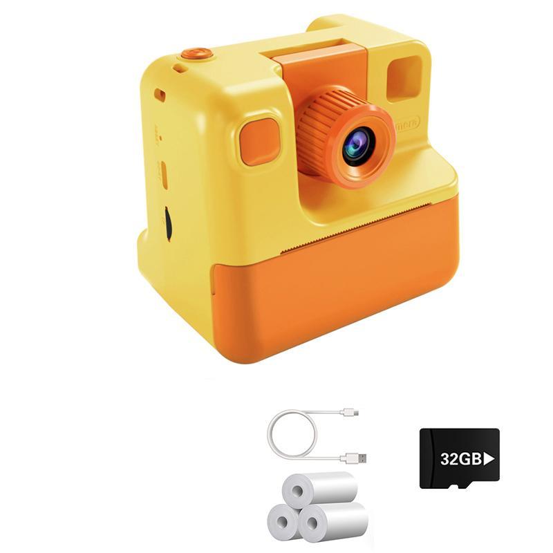 KGG Kgg Student Multi-function Mini Print Digital Camera, 1080P HD Digital Camera, Paper Ink-free Thermal Print Camera, Instant Imaging Camera