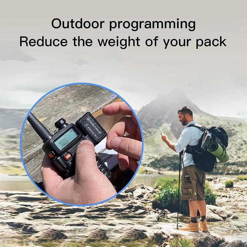 Wireless Programmer for Walkie-talkie, Replacement Programming Cable, Phone APP One-key Programming, Searching for Nearby Repeaters for Most Models of Walkie-talkies, Walkie Talkie Radio, Outdoor Emergency Tool, Fall Gift, Gift for Girlfriend