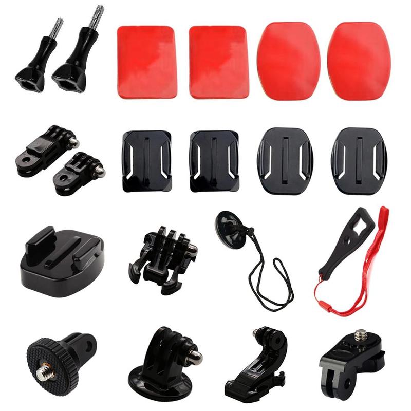 Action Camera Accessory Kit, Multifunctional Action Camera Helmet Fixing Accessory Set, Suitable for GoPro, Camera Accessories