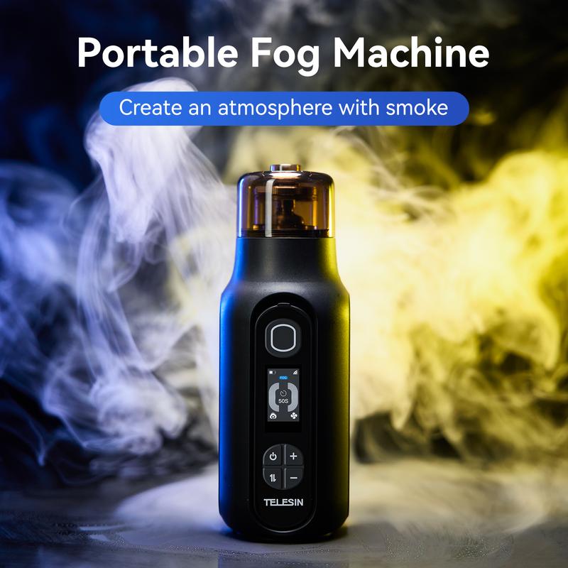 Telesin Portable Fog  Machine: Rechargeable, Portable, Film-Grade Fog Machine for Photography, Lighting Effects, and Professional Filming.