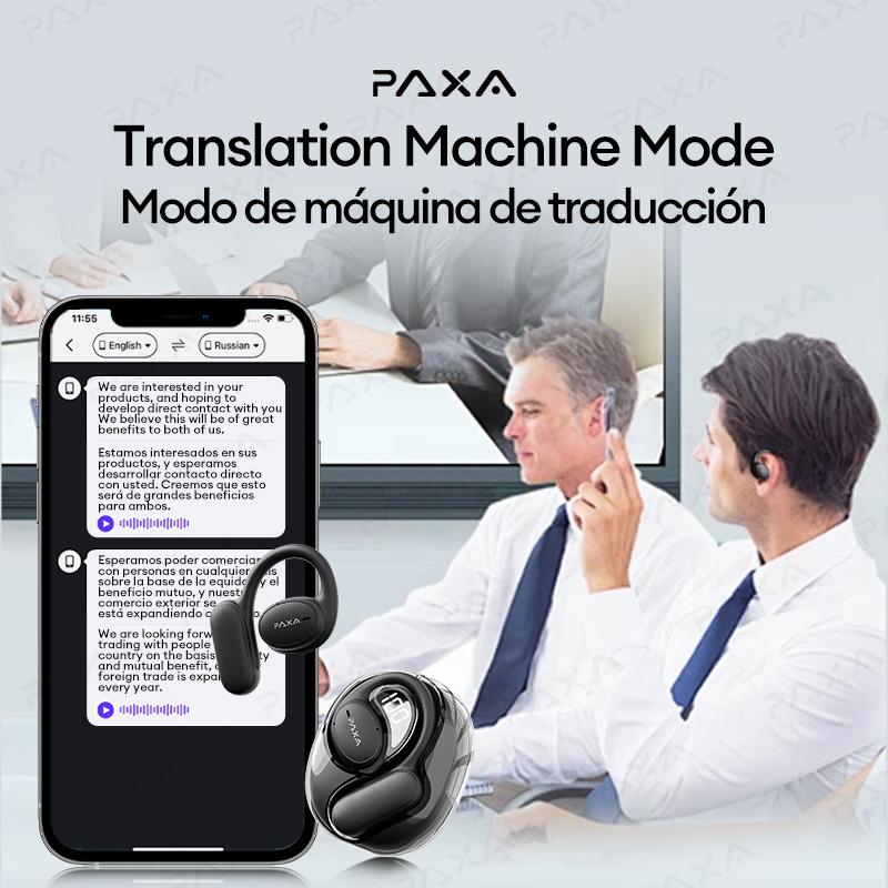 PAXA OpenAir 5 OWS Translation Wireless Bluetooth Earphones Support 135 Languages Real Time Bluetooth Translation Support Playing Music Phone Calls Headphones