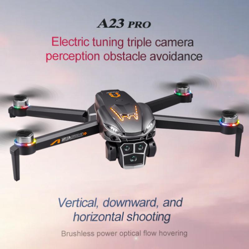 A23PRO brushless motor, 360° intelligent obstacle avoidance, optical flow positioning Christmas children's novice electronic toy gift drone cameraFPV