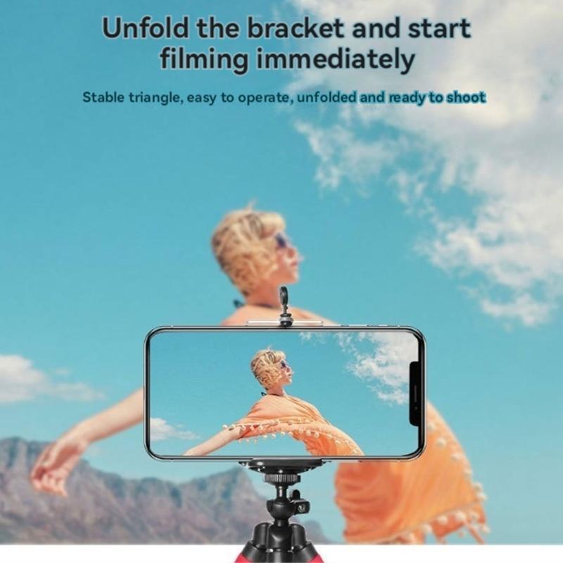 Durable Octopus Phone & Camera Holder, Flexible & Foldable Phone Stand, Phone Holder for iPhone & Other Mobile Phones & Cameras