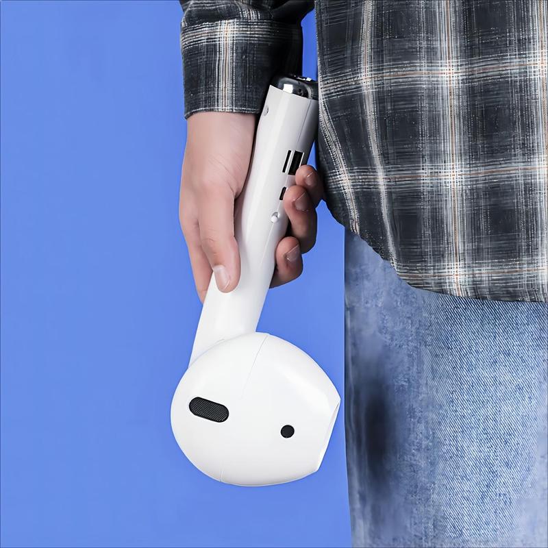 Wireless Earphone Shape Speaker, USB Charging Support Microphone FM Radio TF Card Wireless Loudspeaker, 360° Stereo HiFi Sound Portable Speaker