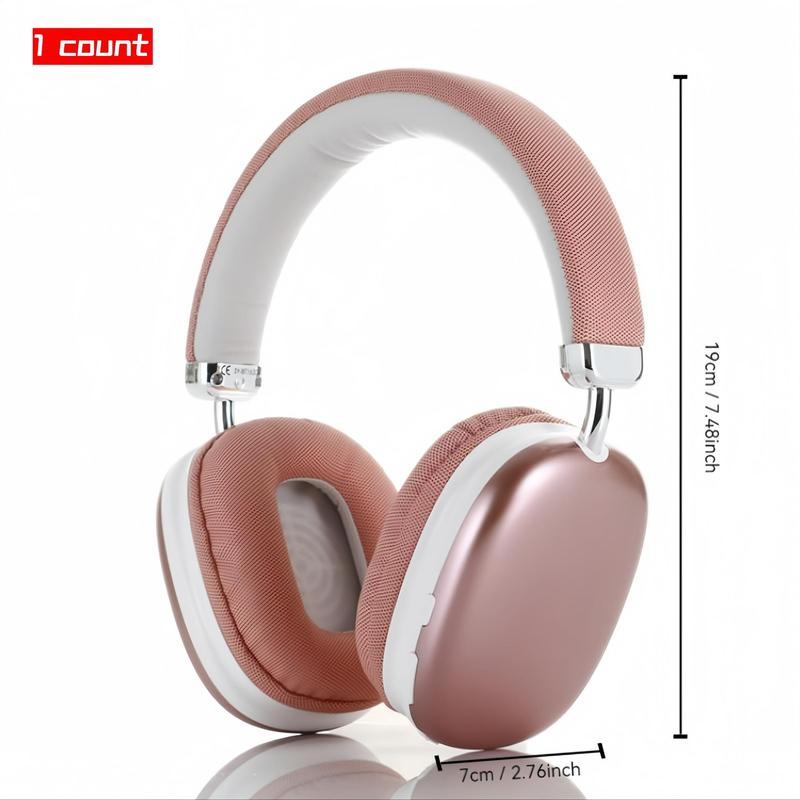 Foldable Wireless BT Headphone, Over-ear Wireless Gaming Headset, Long Battery Life Audio HiFi Bass Earphone, Suitable for Sports Music Work Use, Back to School Gifts