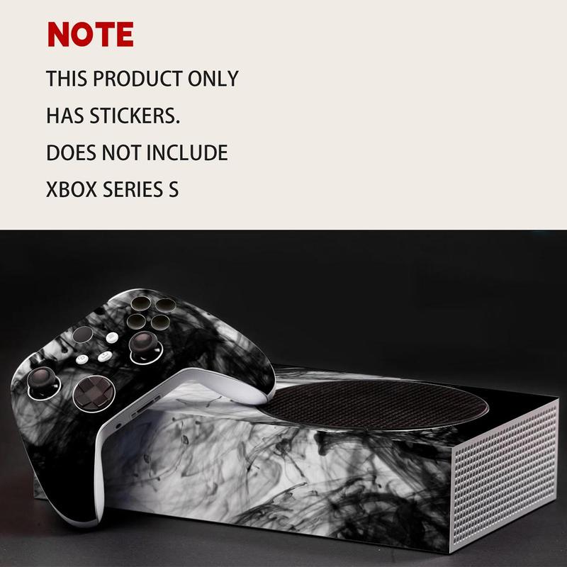 Ink Artistic Conception Pattern Scratch Resistant Full Wrap Skin Sticker for Xbox Series S Game Console, Gaming Console Protective Skin, Waterproof Gaming Console Sticker, Console Accessories