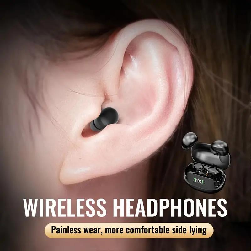 In-ear Design Wireless Earphone, Noise Cancelling Headphone with Built-in Mic, Bluetooth-compatible Earbuds for Work, Class & Sleep