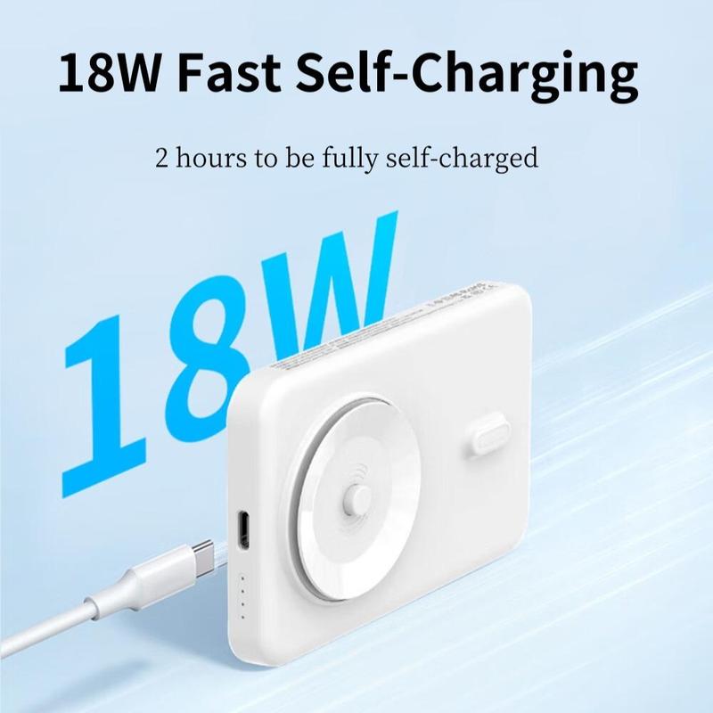 Wireless Charging Portable Power Bank Fast Charging Ultra-Thin Small Size Mobile Power bank Smartphone Accessories Cable Chargeable