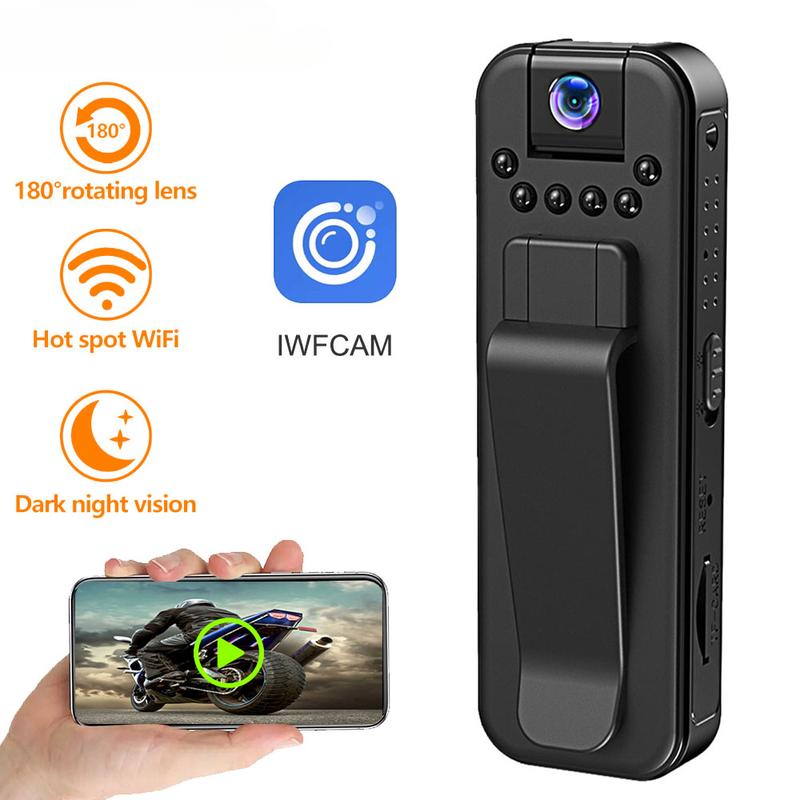 With Wifi Mini Camera Night Vision Portable Small Digital Video Recorder Police BodyCam Miniature Camcorder 1080P