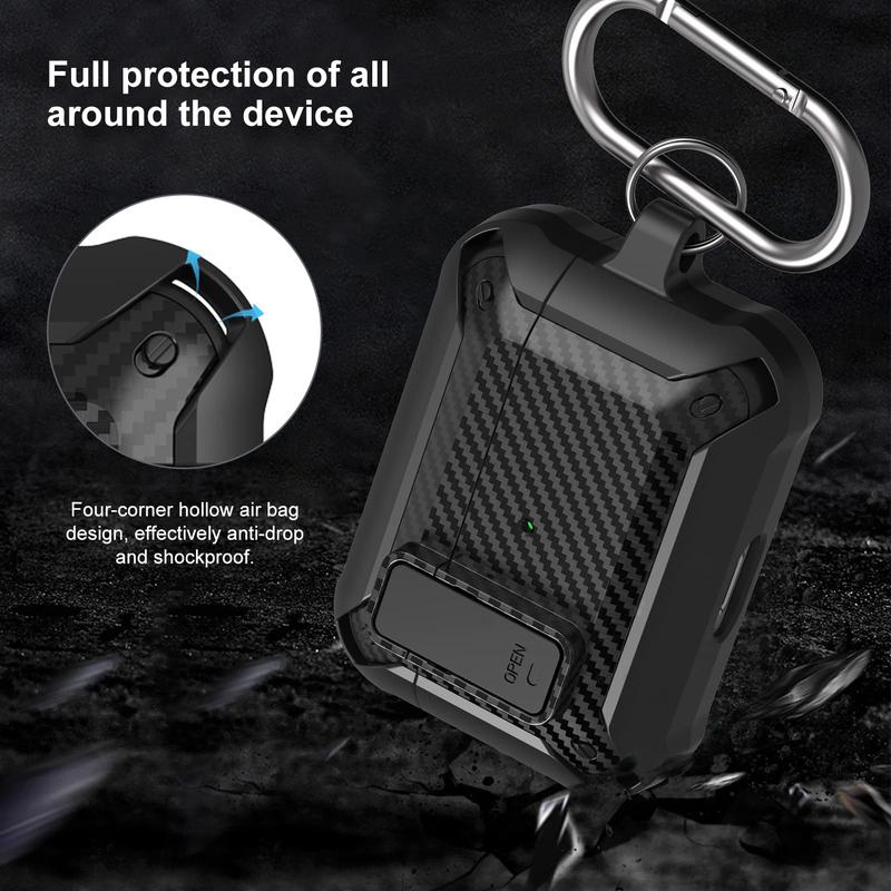 AirPods Pro Case with Cleaner Kit - Fits 1st 2nd Gen (2019 2022 2023), Shockproof Cover with Keychain, Portable Accessories Durable  Earbuds Protection