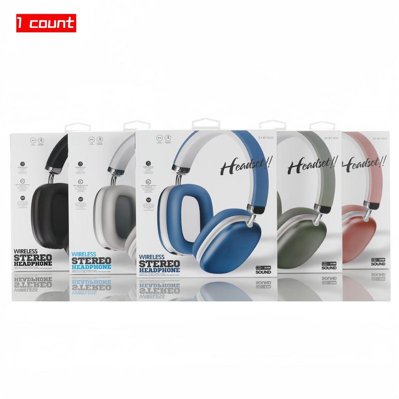 Foldable Wireless BT Headphone, Over-ear Wireless Gaming Headset, Long Battery Life Audio HiFi Bass Earphone, Suitable for Sports Music Work Use, Back to School Gifts