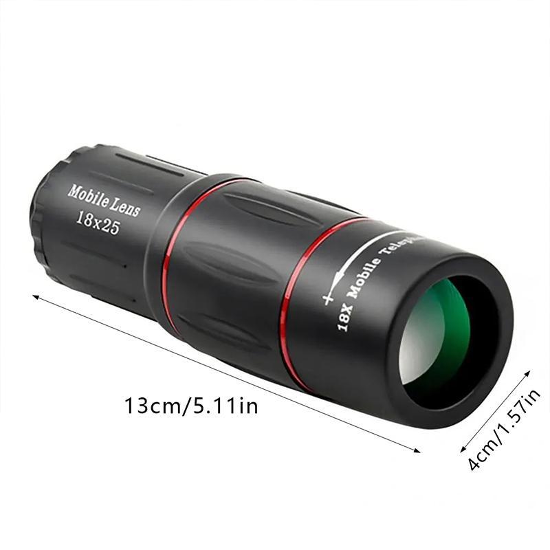 18X25 Long Focus Phone Lens, 1 Count Portable High Power Zoom Phone Telescope, Outdoor Photography Telescope for Camping & Hiking