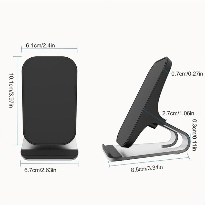 Multifunctional Phone Holder with Wireless Charger, 15W Fast Charging Desktop Phone Stand, Phone Accessories for Home Office