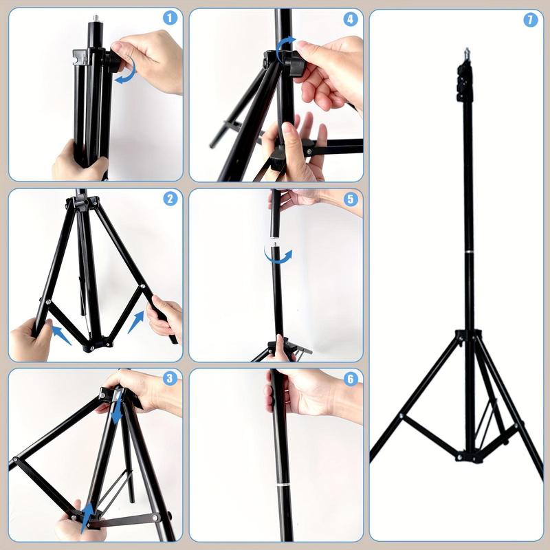 10 Inch Studio LED Video Ring Light, Panel Photography Light with Tripod, Live Streaming LED Ring Light Video Light for Vlog Photography Makeup Meeting