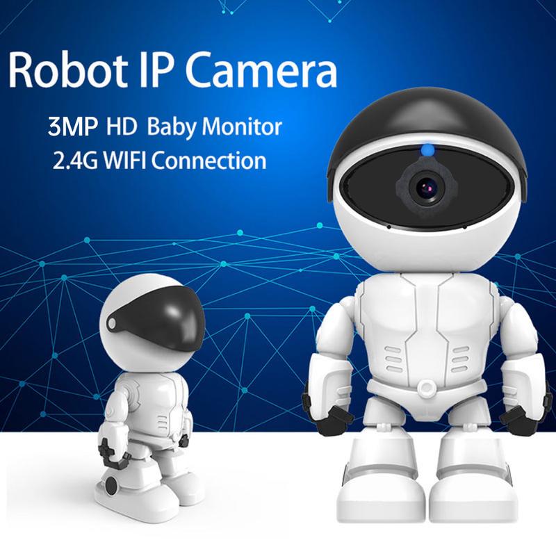 Smart Mini Robot 1080P Wifi IP Camera WiFi PanTilt