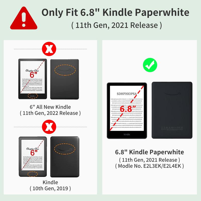 Clear Case for All-New Kindle Paperwhite 11th Gen 2021 & Signature Edition(6.8