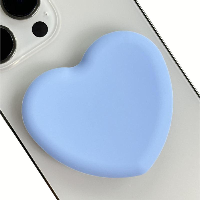 Cute Heart-Shaped Phone Grip Stand Holder, Multipurpose Foldable Desktop Stand and Adhesive Grip, Hands-Free Viewing and Stable Support for Smartphones Tablet