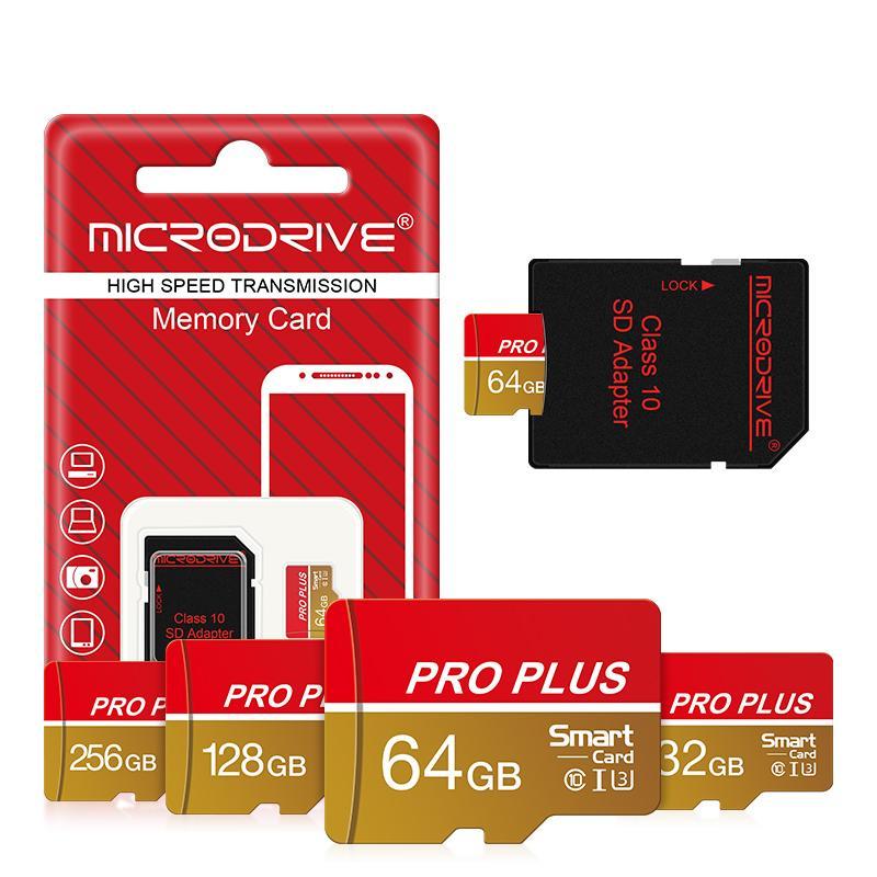 Micro TF SD Card, 16GB 32GB 64GB 128GB U3 Class 10 Memory Card, 1 Count Flash TF Cards with SD Adapter，Accessories for Smartphone, Camera, Laptop, Tablet