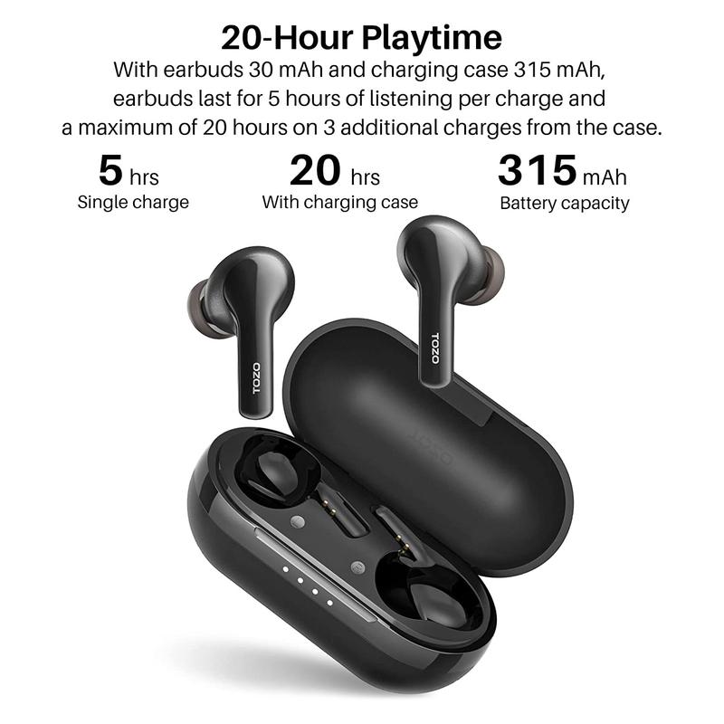 TOZO A2 Mini Wireless Earbuds Bluetooth 5.3 in Ear Light-Weight Headphones Built-in Microphone Audio Earphones Electronic Headset in-ear earphone