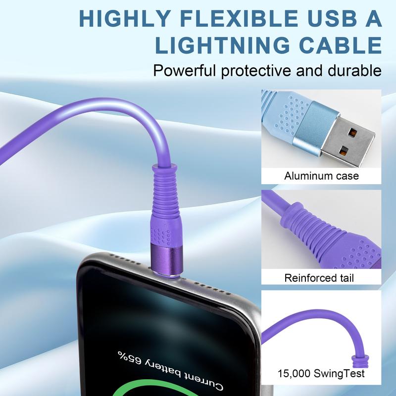 10FT Charging Cable For iPhone USB-A TO Lightning Charging Cable  Compatible with iPhone 14 13 12ProMax 12Mini 11 Pro XS Max  XR X 8 7 6Plus Phones