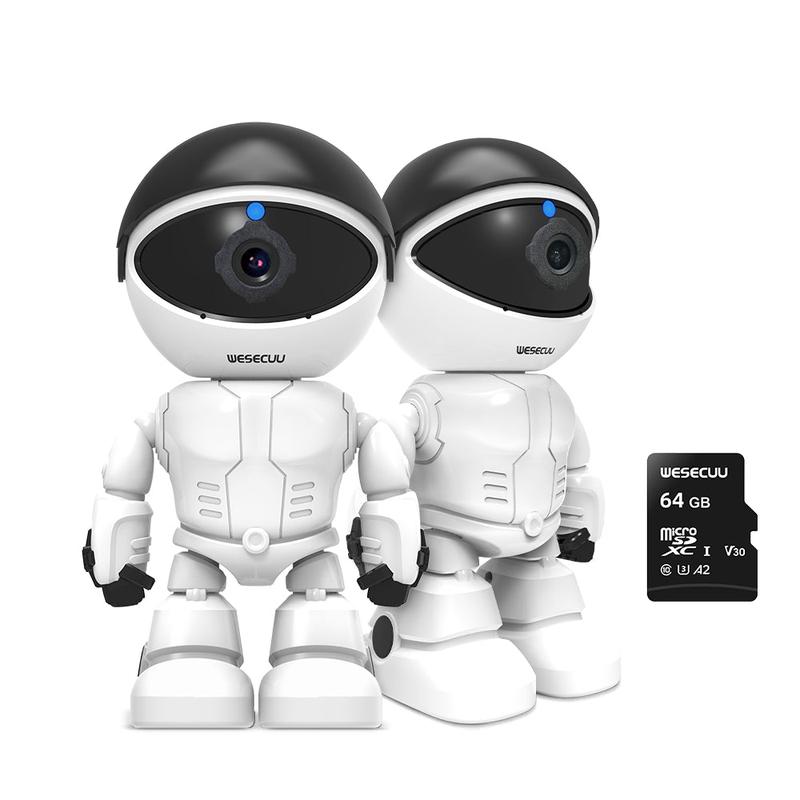 Smart Mini Robot 1080P Wifi IP Camera WiFi PanTilt