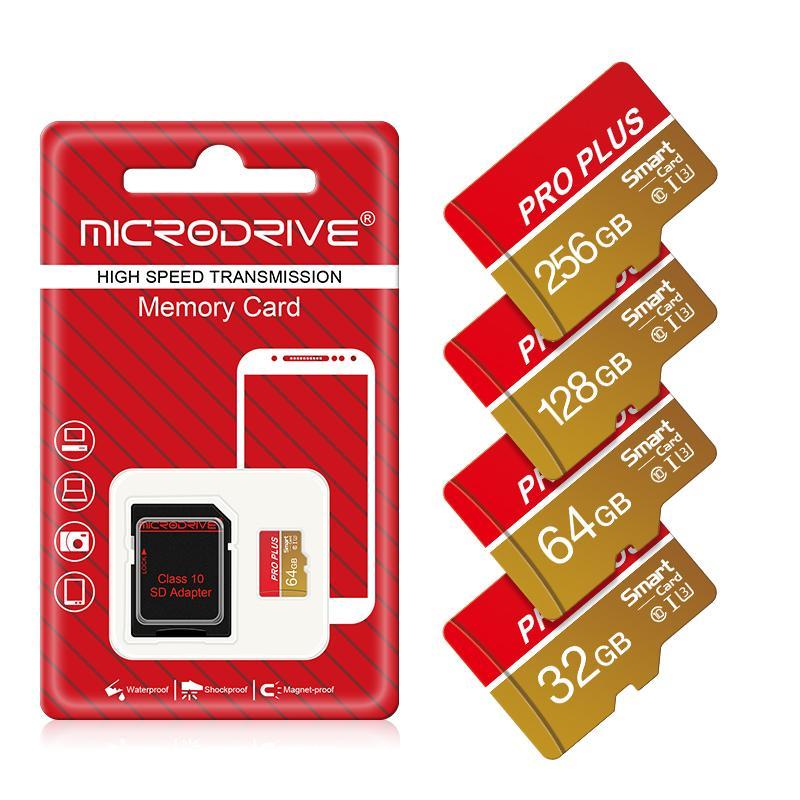 Micro TF SD Card, 16GB 32GB 64GB 128GB U3 Class 10 Memory Card, 1 Count Flash TF Cards with SD Adapter，Accessories for Smartphone, Camera, Laptop, Tablet