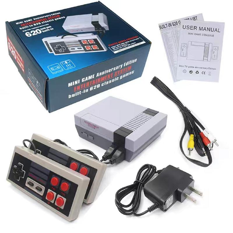 Retro Classic Game Console,Classic Video Games System Built-in 620 Games and 2 Classic Edition Controllers,Av Output Plug and Play,Retro Toys