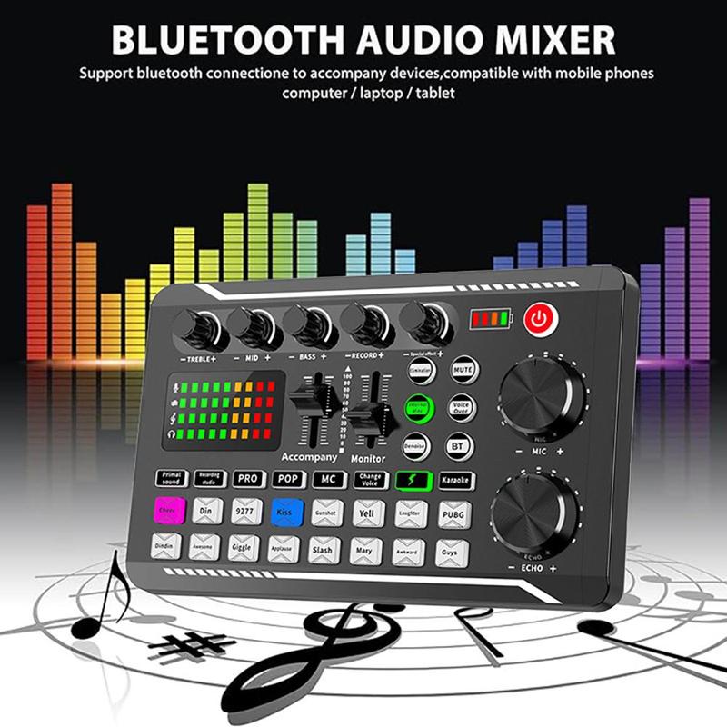 F998 Podcast Equipment Bundle, Podcast Studio Equipment, BM-800 Microphone Recording Studio Package, Live Sound Card Device for Streaming Live Broadcast