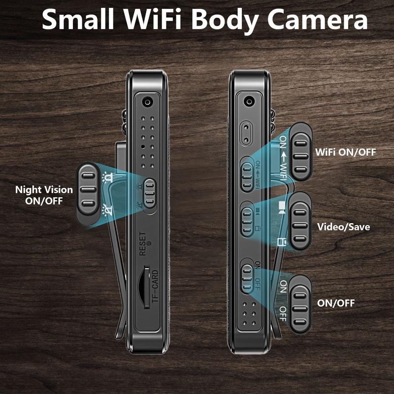 With Wifi Mini Camera Night Vision Portable Small Digital Video Recorder Police BodyCam Miniature Camcorder 1080P