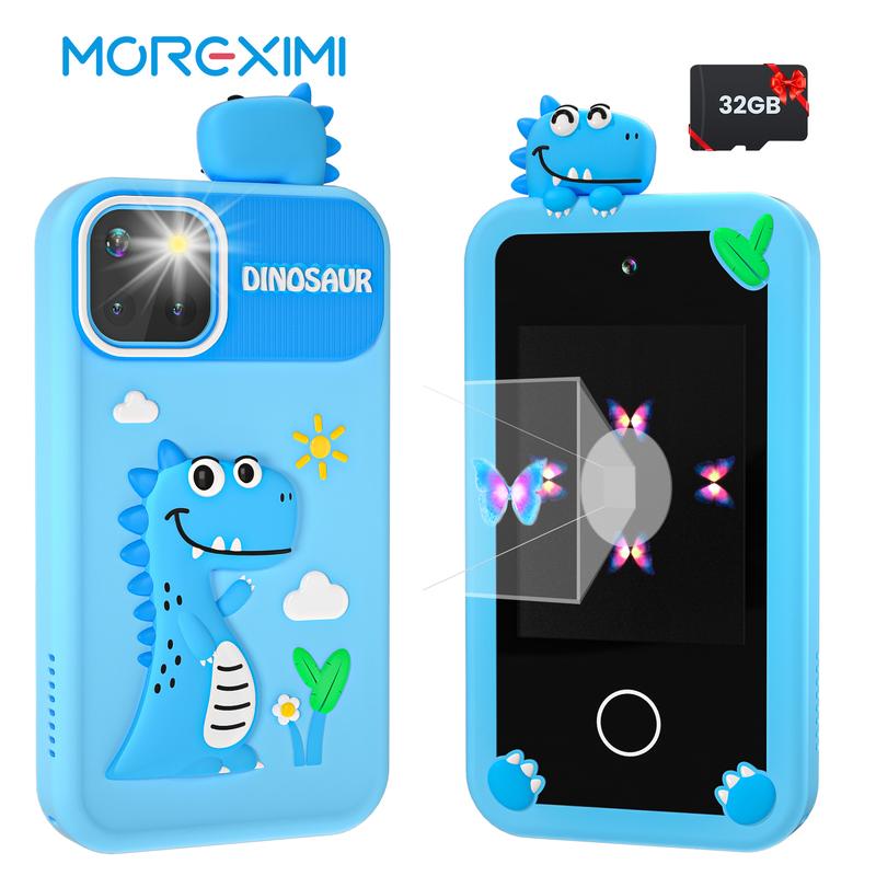 Kids Smartphone Toy, Unicorn Gift, Touch Screen MP3 Player Learning Toy with 32G SD Card with Camera, Birthday Gift