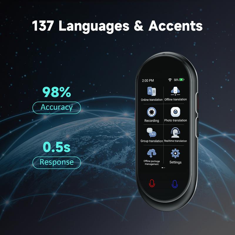 Vormor Language Translator Device, Portable Translator with 138 Languages & 3.1