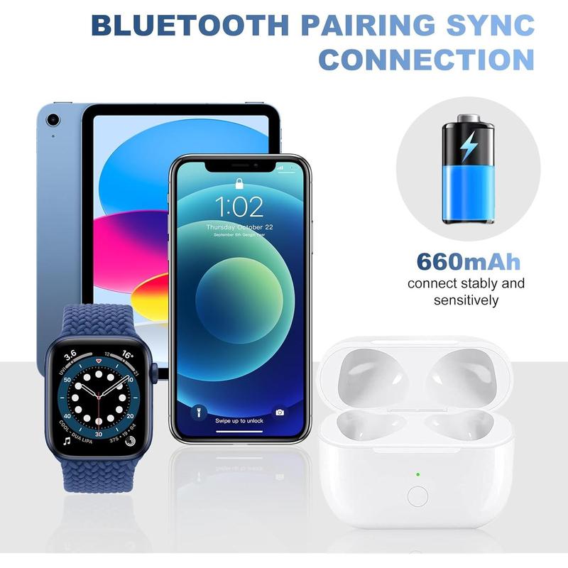 Case Compatible with AirPods 3rd Generation  Case Replacement Charger Case Cover Compatible with Air Pods 3 Gen with  Pairing Sync Button Quick-Pairing Button HCW