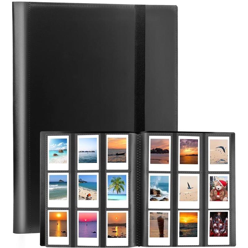 432 Pockets Photo Album for Fujifilm Instax Mini Camera, Polaroid Camera, for Fujifilm Instax Mini 12 11 9 40 99 90 8 7 Evo LiPlay Instant Camera, Polaroid Snap PIC-300 Z2300 Instant Camera (Black)