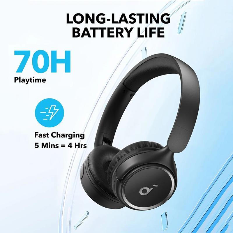 SoundCore Wireless Over-ear Headphone, Wireless Bluetooth-compatible Headset, Long Standby Music Headphone for Outdoor Sports, TV Watching, and Esports Games, Wireless Headphone