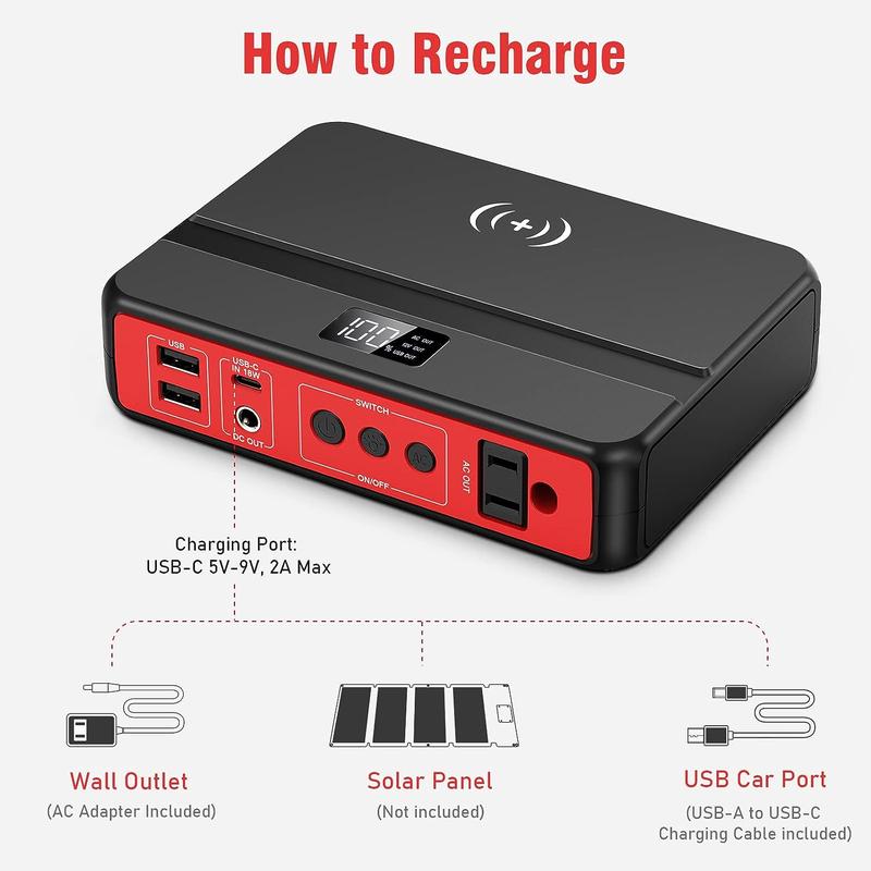 R85 Portable Power Bank with AC Outlet Accessories Charger