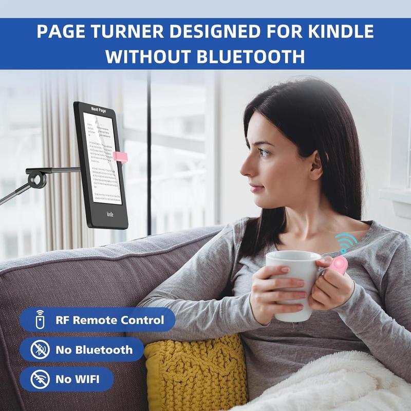 Portable Page Turner for Kindle Smartphone Remote Control, Phone Accessories, Durable Remote Control Page Turner for Kindle Paperwhite Accessories, Reading Novels Kindle Accessories for Phones