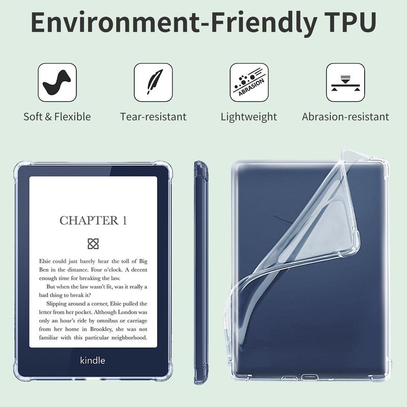 Clear Case for All-New Kindle Paperwhite 11th Gen 2021 & Signature Edition(6.8