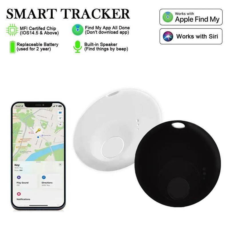 Smart GPS Tracker, Portable Mini GPS Tracker, Anti-loss Reminder Device, Rechargeable GPS Tracker for Car Key, Pet, Child