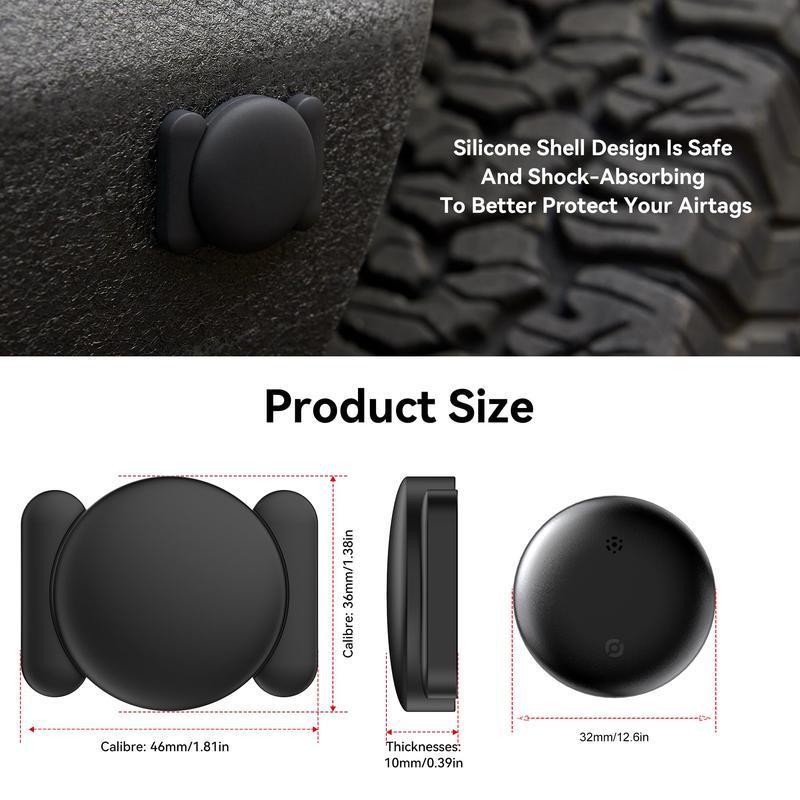 Mini Hidden Car Tracker, Car GPS Tracker with Weatherproof Magnetic Case, Car Locator, Air Tracking Tag with Apple Find My for Location Keys, Wallets