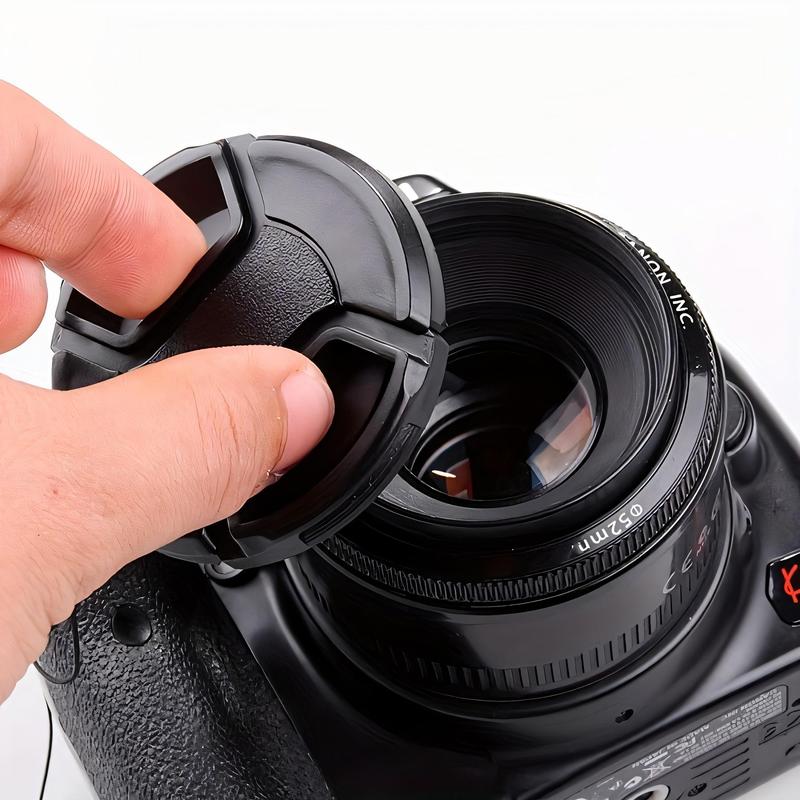 Camera Lens Cover, 1 Count Lens Protective Cover with Lanyard, Camera Lens Protector for Micro Single & SLR Camera, Camera Accessories