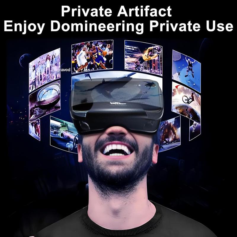 3D VR Headset, 3D VR Glasses Virtual Reality Headset for iPhone or Android Compatible 5.0” to 7.0”, Virtual Reality 3D Glasses Headset Helmets with Controller, for Mobile Games & Movies