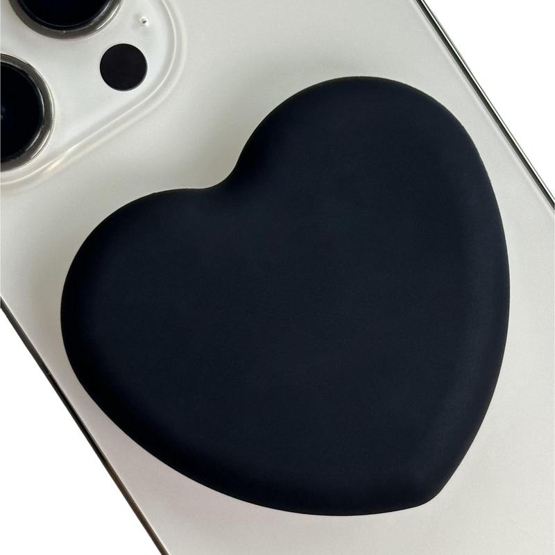 Cute Heart-Shaped Phone Grip Stand Holder, Multipurpose Foldable Desktop Stand and Adhesive Grip, Hands-Free Viewing and Stable Support for Smartphones Tablet