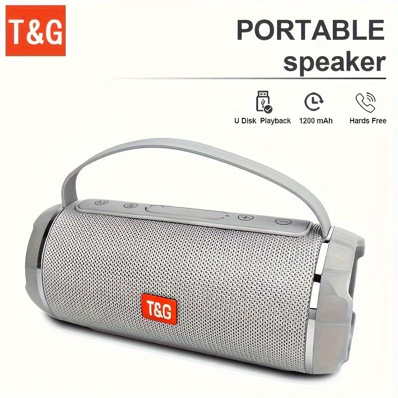 TG116C Outdoor Portable Upright Wireless Compatible Speaker, Cute Little Cube Speaker Music Player, Support USB  TF  FM Radio Music, Stereo Ultra Bass Speaker, Connect With Mobile Phone Tablet TV, With Charging Cable And Auxiliary Cable,