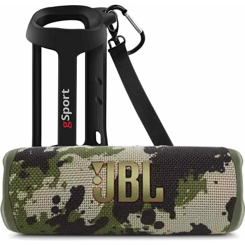 JBL FLIP 6 Waterproof Portable Speaker Bundle with gSport Silicone Sleeve