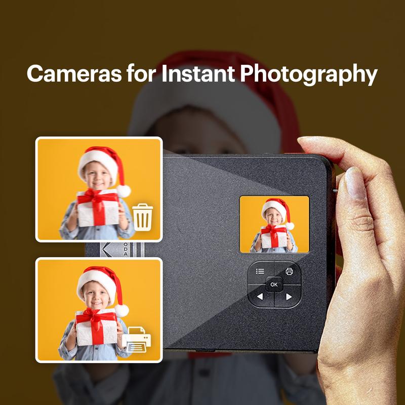 KODAK Mini Shot 3 Retro 4PASS 2-in-1 Instant Camera and Photo Printer (3x3 inches) + 68 Sheets Bundle Device Digital