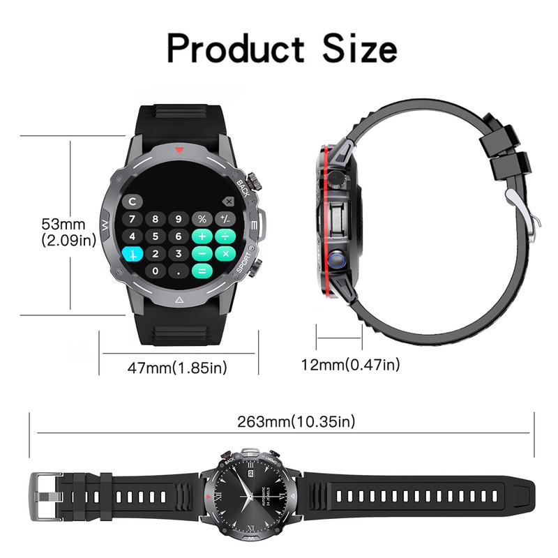 Smart Watch with Wireless Calling, Multiple Sport Mode, Smart Devices for iPhone & Android, Fashion Digital Watch for Women and Men, Music Control