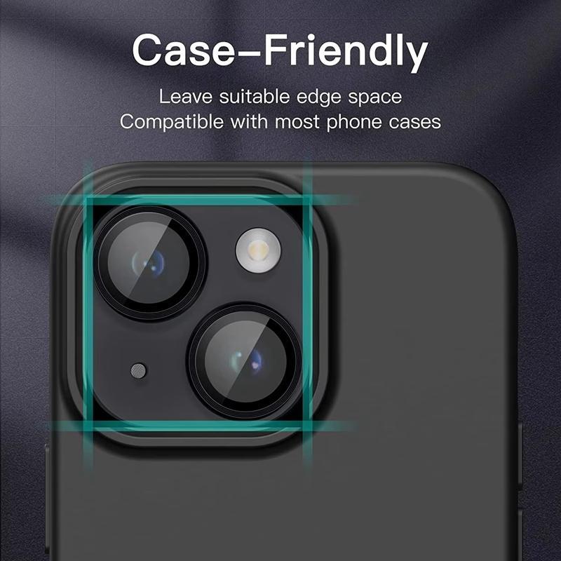 Phone Lens Protector, Phone Lens Protective Film, Phone Accessories Compatible with iPhone 15 Plus 14 Plus 13Mini 13 14 15