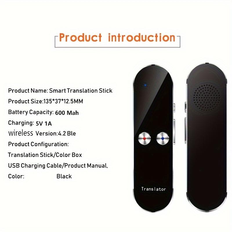 Smart Language Translator, Portable, Two-Way Real Time Instant Voice Translator, Suitable For Travelling, Business Trip