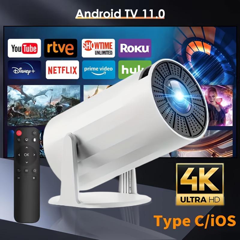 4K Audio projecter HY300 Android 11 Dual Wifi6 BT5.0 Portable Cinema Projector with 1920*1080P Resolution, US Plug, and Upgraded Features