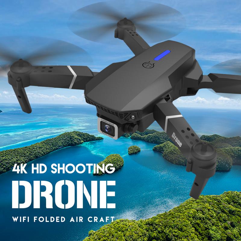 2024 E88Pro RC Drone 4K Professinal With 1080P Wide Angle HD Camera Foldable Helicopter WIFI FPV Height Hold Gift Toy Folding